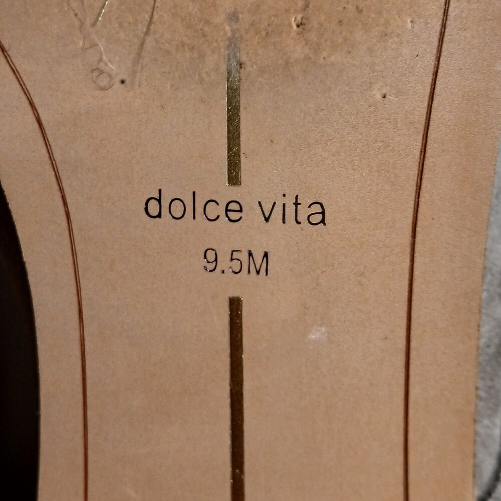 DOLCE VITA Gray Taupe Suede Lace up Oxford Loafers Like New - Picture 9 of 11